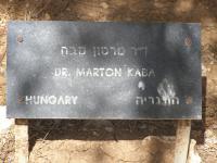 Kaba Márton emléktáblája a Yad Vashemben